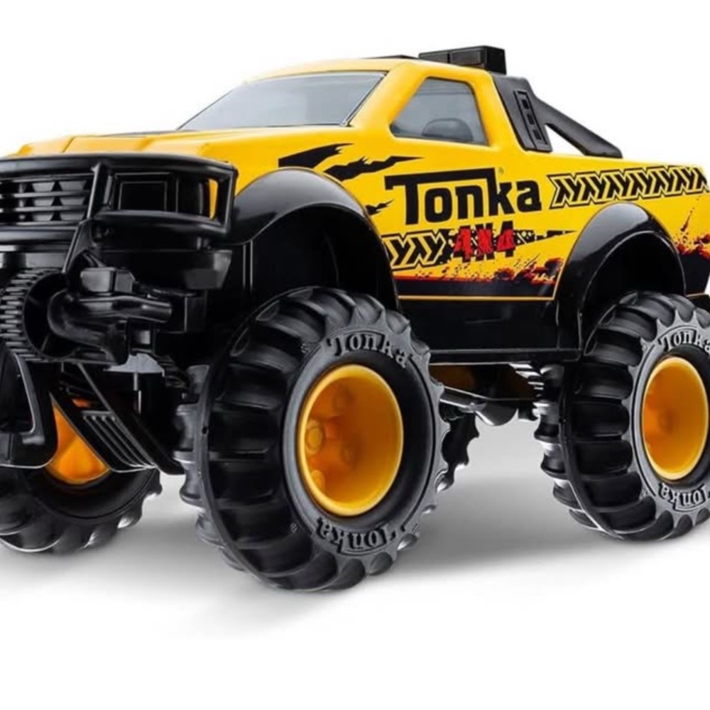 Tonka Yellow and Black Rugged Toy Trucks